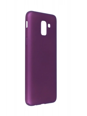 Newface Samsung Galaxy J6 Kılıf First Silikon - Mürdüm