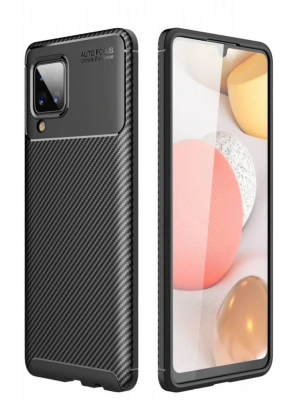 Newface Samsung Galaxy M33 Kılıf Auto Focus Karbon Kapak - Siyah