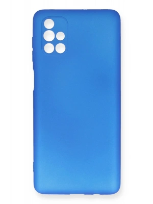Newface Samsung Galaxy M51 Kılıf First Silikon - Mavi