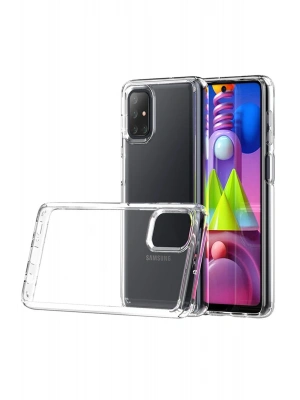 Newface Samsung Galaxy M51 Kılıf Lüx Şeffaf Silikon
