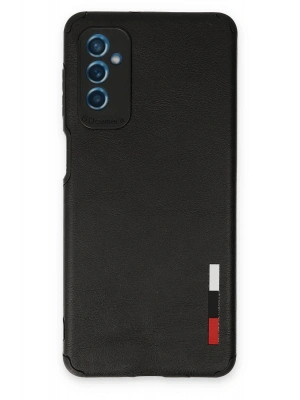 Newface Samsung Galaxy M52 5G Kılıf Loop Deri Silikon - Siyah