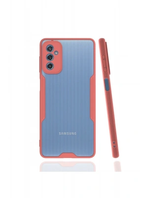 Newface Samsung Galaxy M52 5G Kılıf Platin Silikon - Pembe