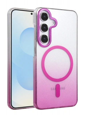 Newface Samsung Galaxy S23 FE Glossy Magsafe Kapak - Mor