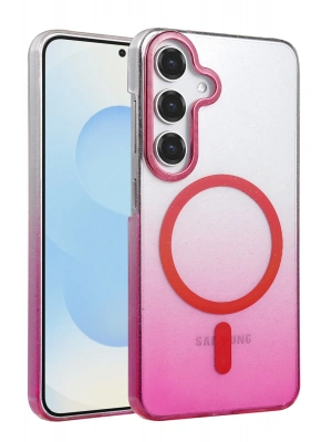 Newface Samsung Galaxy S23 FE Glossy Magsafe Kapak - Pembe