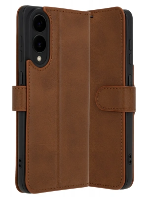 Newface Samsung Galaxy S25 Edge Trend S Plus Kapaklı Kılıf - Taba