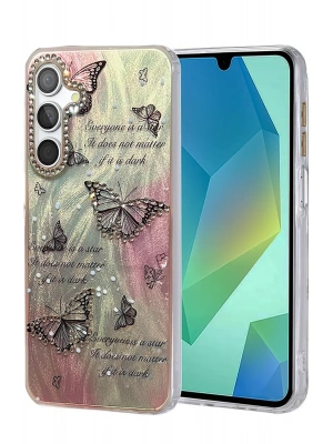 Newface Samsung Galaxy S25 Kılıf Blade Aynalı Desenli Kapak - Desen 6