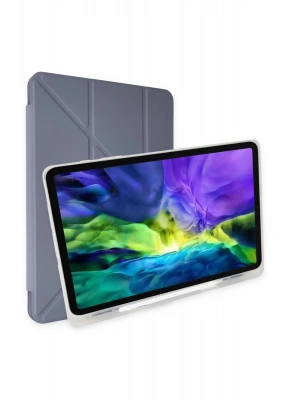 Newface Samsung Galaxy T737 Tab S7 FE 12.4 Kılıf Kalemlikli Mars Tablet Kılıfı - Lavender