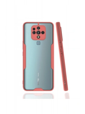 Newface Tecno Camon 16 Kılıf Platin Silikon - Pembe