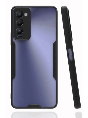 Newface Tecno Camon 18 Kılıf Platin Silikon - Siyah