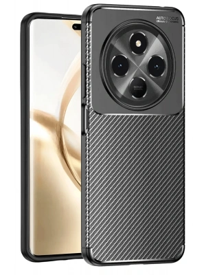 Newface Tecno Spark 30 Kılıf Auto Focus Karbon Kapak - Siyah