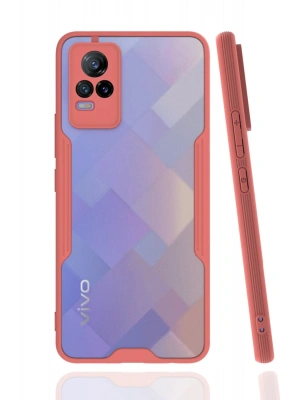 Newface Vivo V21e Kılıf Platin Silikon - Pembe