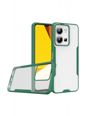 Newface Vivo Y35 Kılıf Platin Silikon - Yeşil