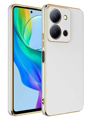 Newface Vivo Y36 Kılıf Volet Silikon - Beyaz