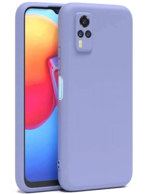 Newface Vivo Y53S Kılıf Nano içi Kadife Silikon - Lila