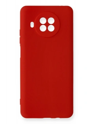 Newface Xiaomi Mi 10T Lite Kılıf Nano içi Kadife Silikon - Kırmızı