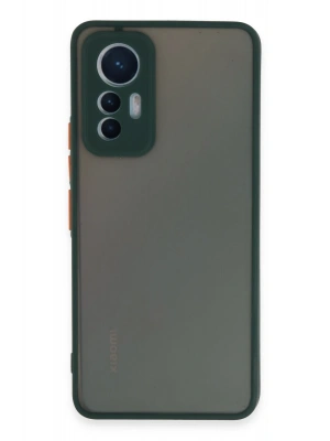 Newface Xiaomi Mi 12 Lite Kılıf Montreal Silikon Kapak - Yeşil