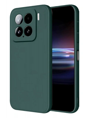 Newface Xiaomi Mi 15 Kılıf Nano içi Kadife Silikon - Koyu Yeşil