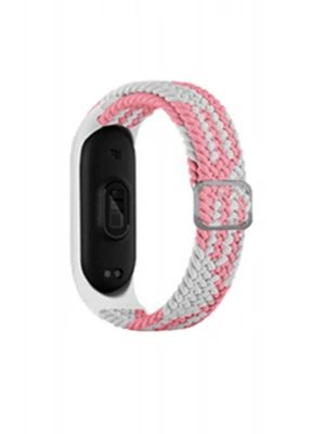 Newface Xiaomi Mi Band 4 Star Kordon - Pembe-Beyaz