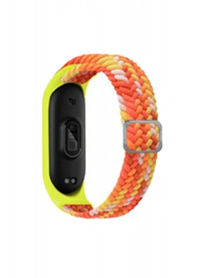 Newface Xiaomi Mi Band 6 Star Kordon - Turuncu-Sarı