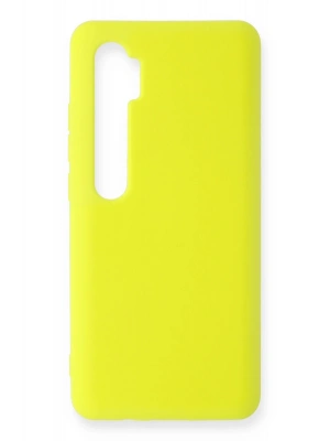 Newface Xiaomi Mi Note 10 Lite Kılıf Nano içi Kadife Silikon - Sarı