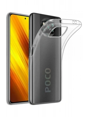 Newface Xiaomi Pocophone X3 Kılıf Lüx Şeffaf Silikon