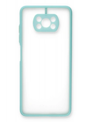 Newface Xiaomi Pocophone X3 Kılıf Montreal Silikon Kapak - Turkuaz