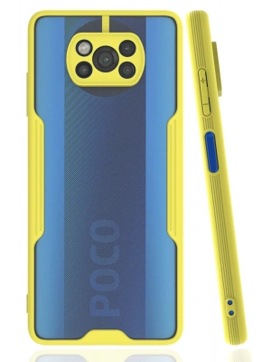 Newface Xiaomi Pocophone X3 Kılıf Platin Silikon - Sarı