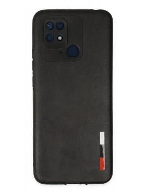 Newface Xiaomi Redmi 10C Kılıf Loop Deri Silikon - Siyah