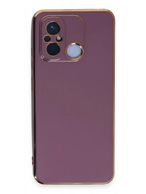 Newface Xiaomi Redmi 12C Kılıf Volet Silikon - Mor