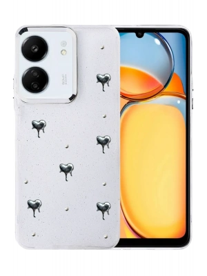 Newface Xiaomi Redmi 13C Fiyonk Desenli Kapak - Desen 3