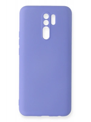 Newface Xiaomi Redmi 9 Kılıf Nano içi Kadife Silikon - Lila