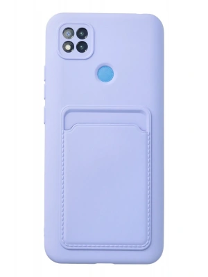 Newface Xiaomi Redmi 9C Kılıf Kelvin Kartvizitli Silikon - Lila