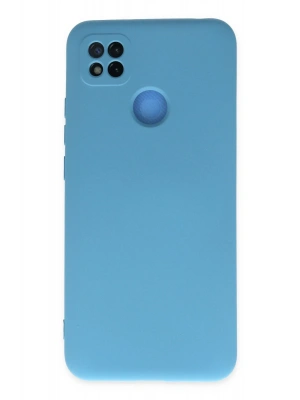 Newface Xiaomi Redmi 9C Kılıf Nano içi Kadife Silikon - Mavi