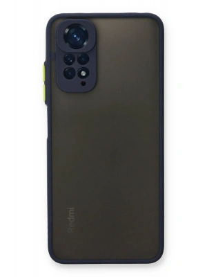 Newface Xiaomi Redmi Note 11 Kılıf Montreal Silikon Kapak - Lacivert