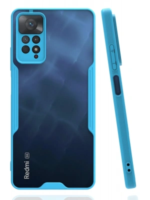 Newface Xiaomi Redmi Note 11 Pro Kılıf Platin Silikon - Mavi