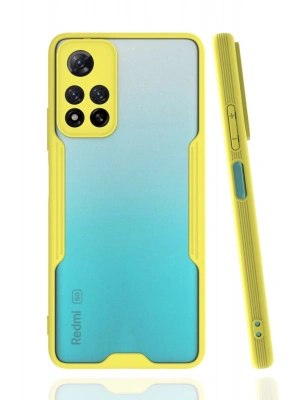Newface Xiaomi Redmi Note 11 Pro Plus 5G Kılıf Platin Silikon - Sarı