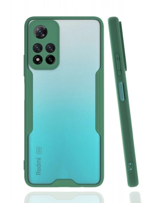 Newface Xiaomi Redmi Note 11 Pro Plus 5G Kılıf Platin Silikon - Yeşil