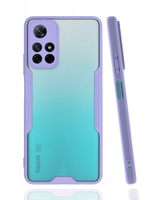 Newface Xiaomi Redmi Note 11T Kılıf Platin Silikon - Lila