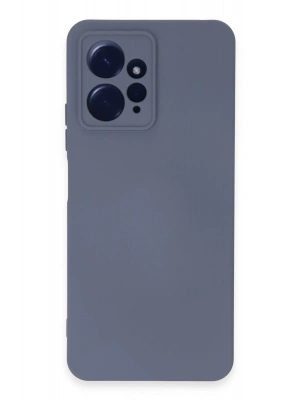 Newface Xiaomi Redmi Note 12 4G Kılıf Nano içi Kadife Silikon - Gri