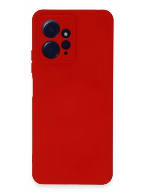 Newface Xiaomi Redmi Note 12 4G Kılıf Nano içi Kadife Silikon - Kırmızı