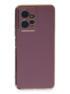 Newface Xiaomi Redmi Note 12 4G Kılıf Volet Silikon - Mor