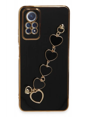 Newface Xiaomi Redmi Note 12 Pro 4G Kılıf Esila Silikon - Siyah