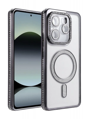 Newface Xiaomi Redmi Note 14 4G Joke Simli Magneticsafe Kılıf - Siyah