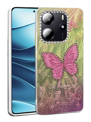 Newface Xiaomi Redmi Note 14 4G Kılıf Blade Aynalı Desenli Kapak - Desen 5