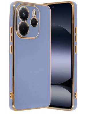 Newface Xiaomi Redmi Note 14 4G Kılıf Volet Silikon - Mavi