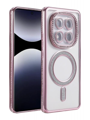 Newface Xiaomi Redmi Note 14 Pro 4G Joke Simli Magneticsafe Kılıf - Pembe