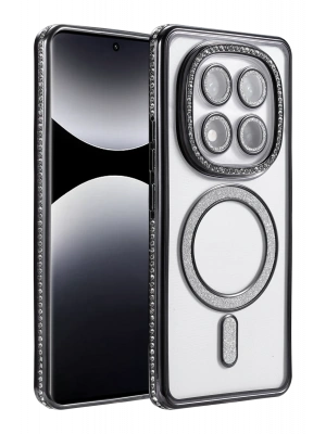 Newface Xiaomi Redmi Note 14 Pro 5G Joke Simli Magneticsafe Kılıf - Siyah