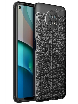 Newface Xiaomi Redmi Note 9 5G Kılıf Auto Focus Kapak - Siyah