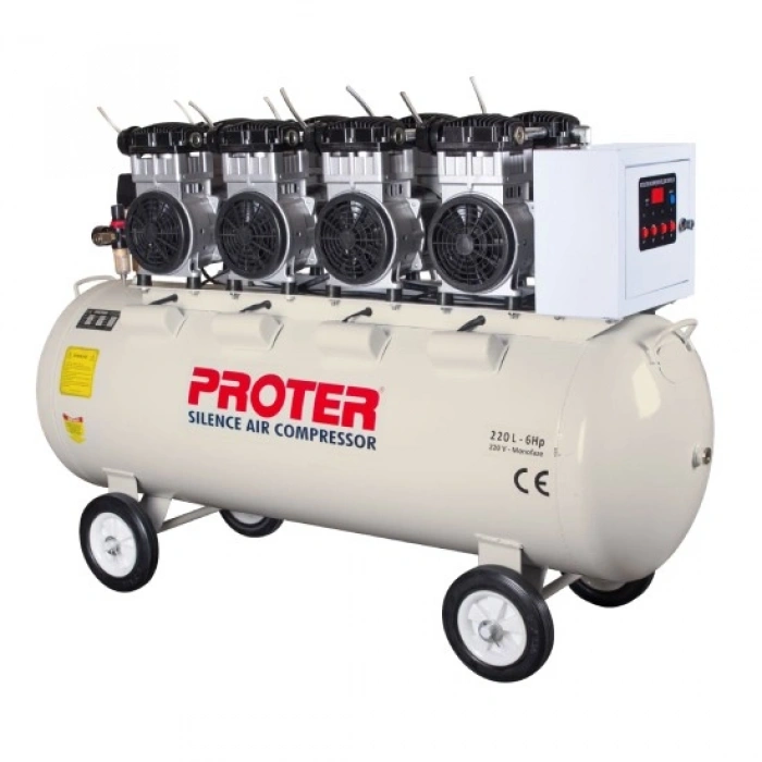Proter PR 226 S 220 LT 6 HP Sessiz & Yağsız Hava Kompresörü