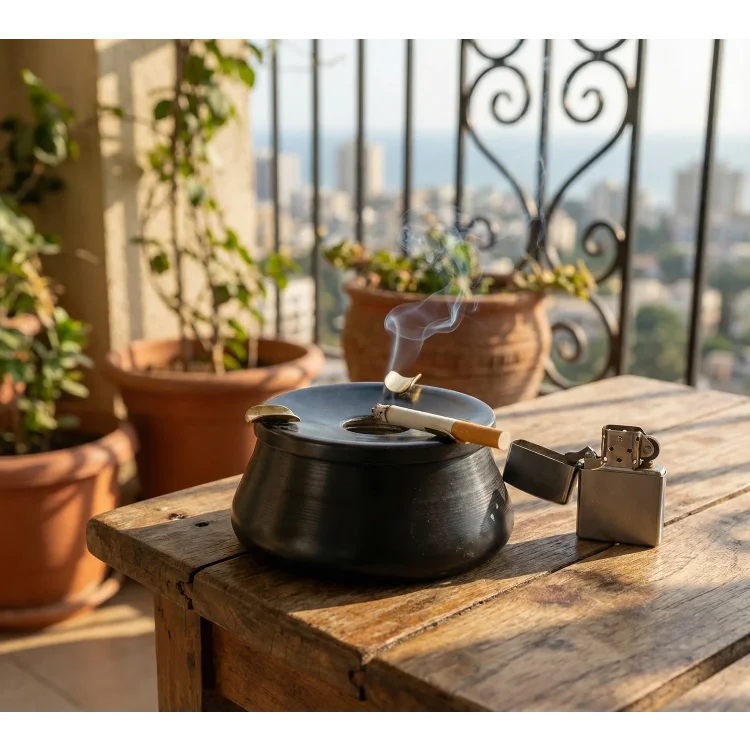 Bakır El Yapımı Küllük Model 2